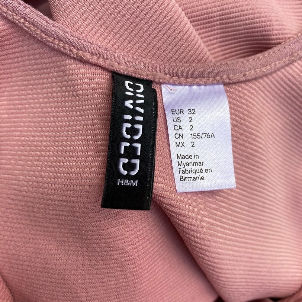 Divided H&M Ribbed Pink Dress - Picture 4 of 10